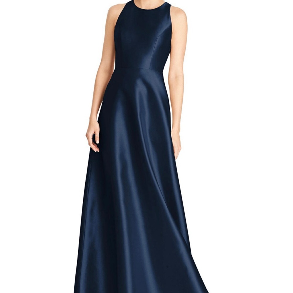 Bridals by Lori Dessy/Alfred Sung D746 Blue Bridesmaid Dress